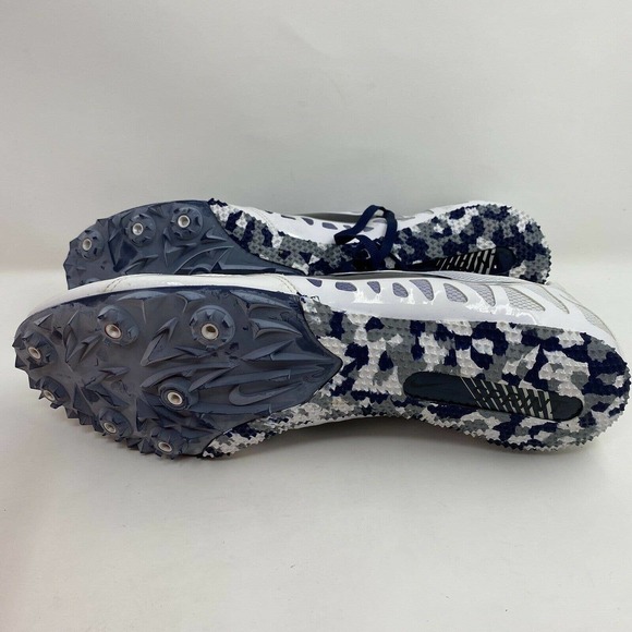 Nike Zoom Rival S 6 Spikes Navy White New with Box - Picture 5 of 9